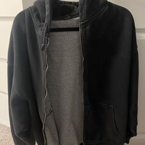 Brandy Melville zip up hoodie/jacket in black